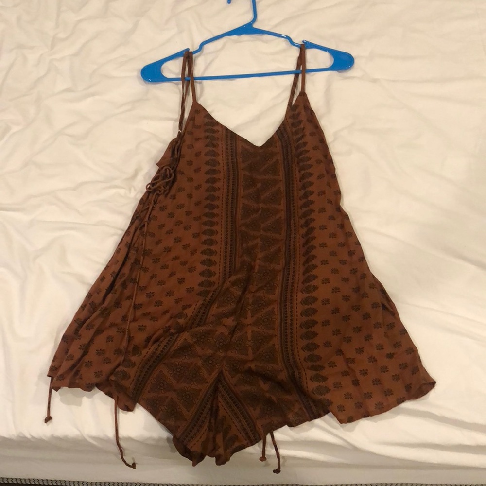 brown romper